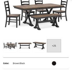 Brand New Dinning Table With 4 Chairs And Bench