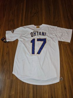 Dodgers Mens Ohtani gold jerseys $50ea Firm S M L Xl 2x 3x