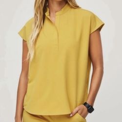 Figs Scrub Set Light Gold 