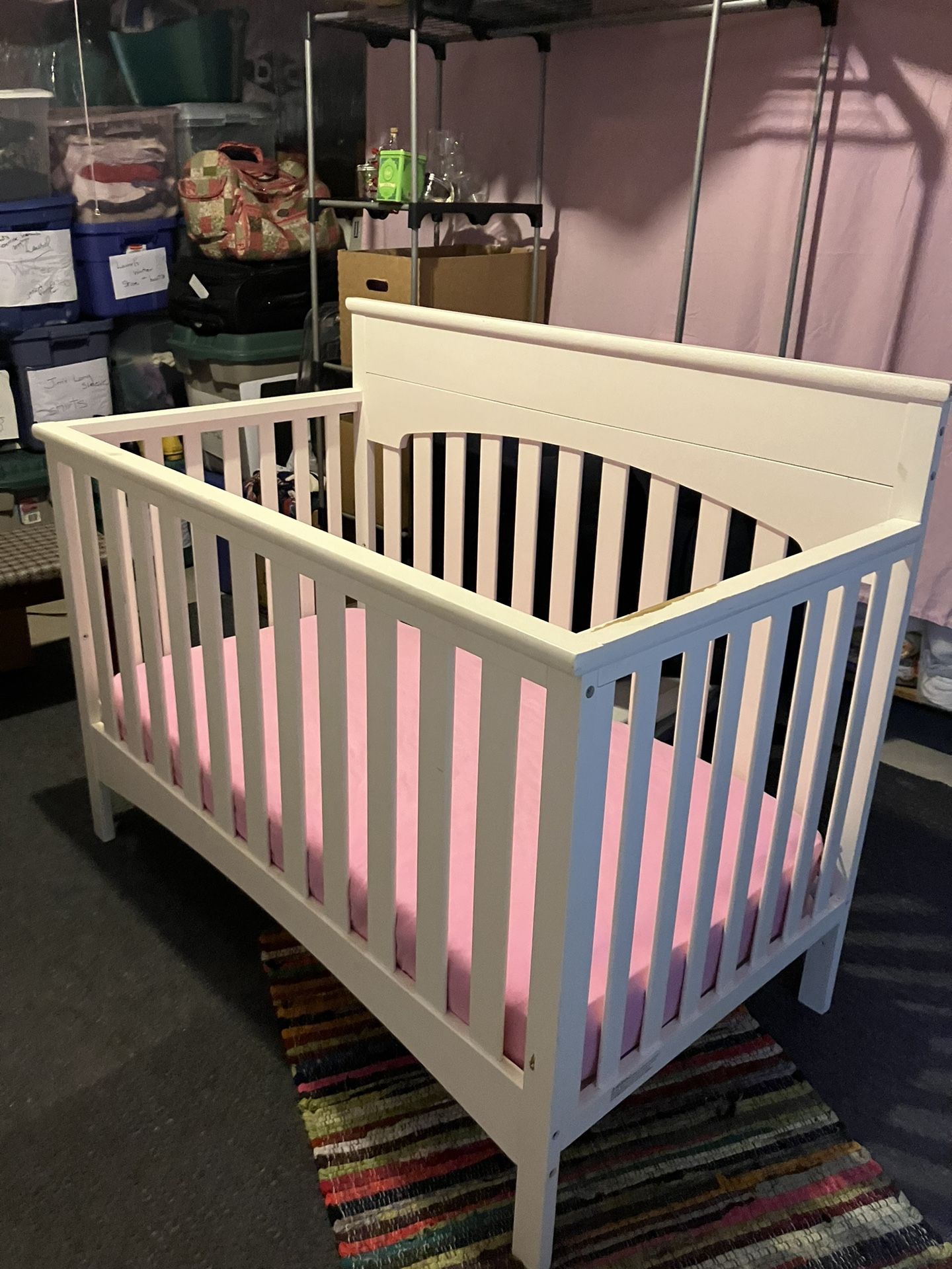White Baby Crib