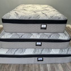 Full Oasis Thermal Comfort Europillow Top 12inch Matres Andboxspring!!