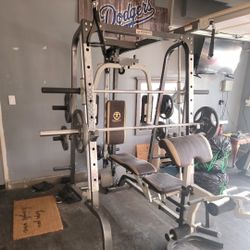 Weight Bench and Weights