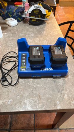 Kobalt dual Charger with two 4 amp battery’s