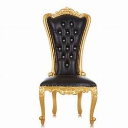 Black And Gold Throne Chair