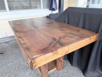 Rustic Farmhouse Wood Dining Table