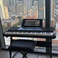 RockJam RJ761 61 Key Keyboard Piano with Bench and Pedal