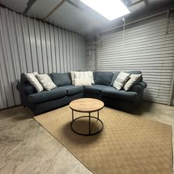 (Delivery Offer) Ashley blue 2p Sectional