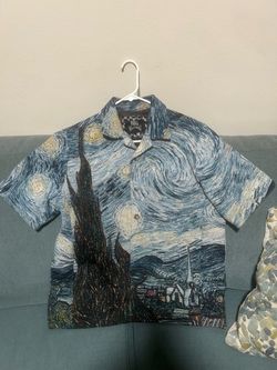 Button Up starry night shirt