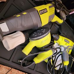 Ryobi three tools set.