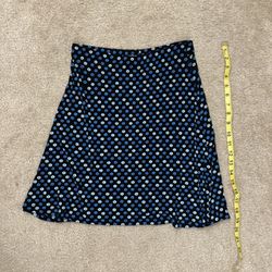 Blue Floral Skirt