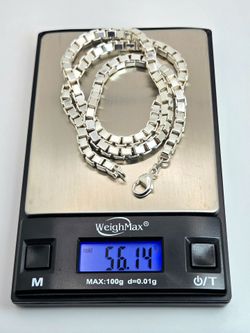 Solid 925 Silver Chain Necklace