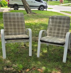 Lawn chairs a pair