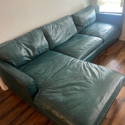 Green Leather Couch