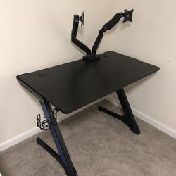 Gaming Table w/ Monitor arms