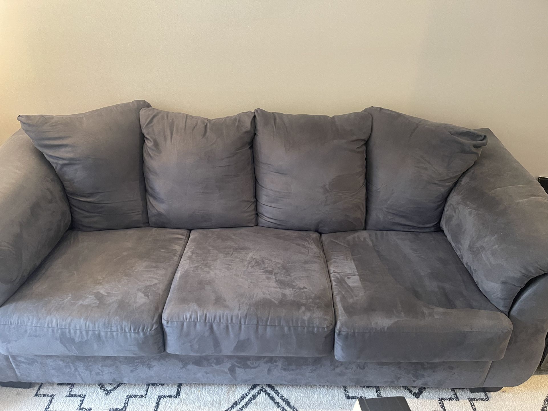 Comfy Gray 3-Seater Couch