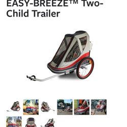 EASY-BREEZE Two- Child BikeTrailer $150