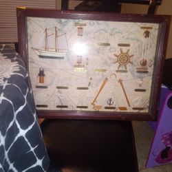 National 3D Knots  Ship Various Type Show Box 24x18 In Good Condition 