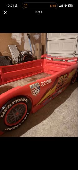 Lightning McQueen Kids Car Bed Frame