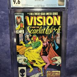 Vision And The Scarlet Witch #1, 1985 • CGC 9.6 • Origins Retold
