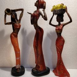 African Art Statue Decorative Resin Figures Figurines 
