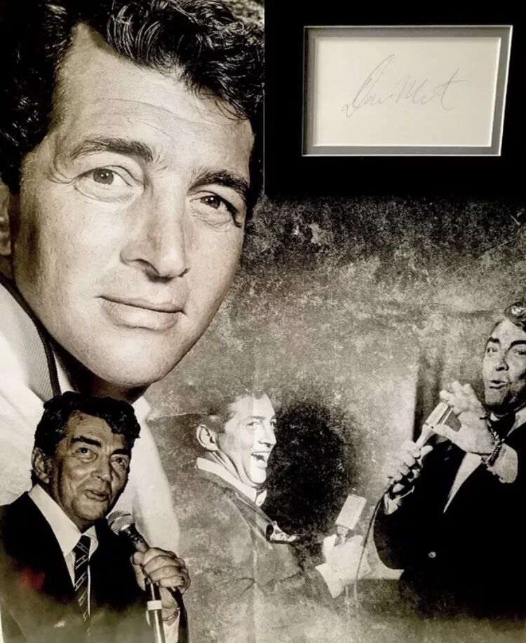 🔥🔥DEAN MARTIN AUTOGRAPH W COA & PHOTO COLLECTION Ready To Hang Collectible!🔥