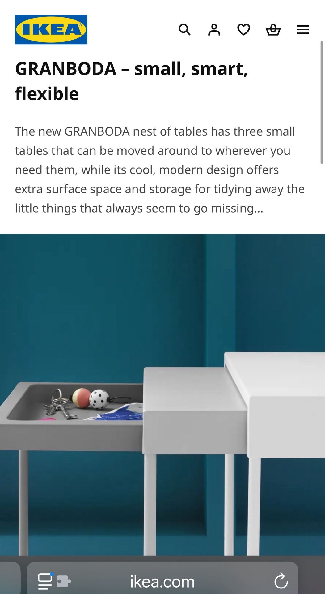 IKEA GRANBODA nest of tables
