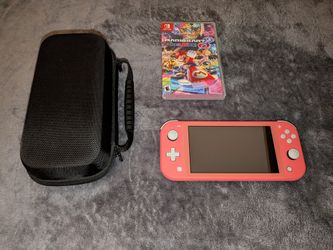 Nintendo Switch Lite (Coral) + Mario Kart 8 + Case (Logan Square)