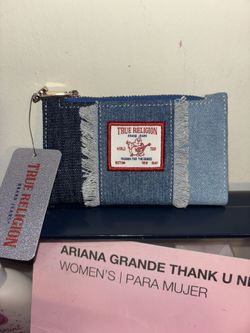 True Religion Buddha Patch Denim CC Wallet