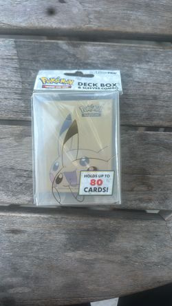 Pokemon Pikachu Deck Box And Sleeves