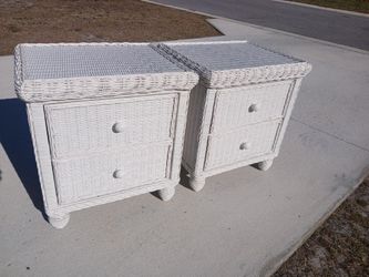 Wicker Nightstands 