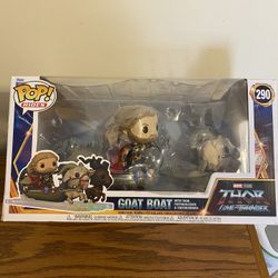 Nib Marvel Pop Rides GOAT Boat With Thor, Toothgnasher & Toothgrinder