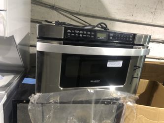 sharp microwave 24 inches new stainless
