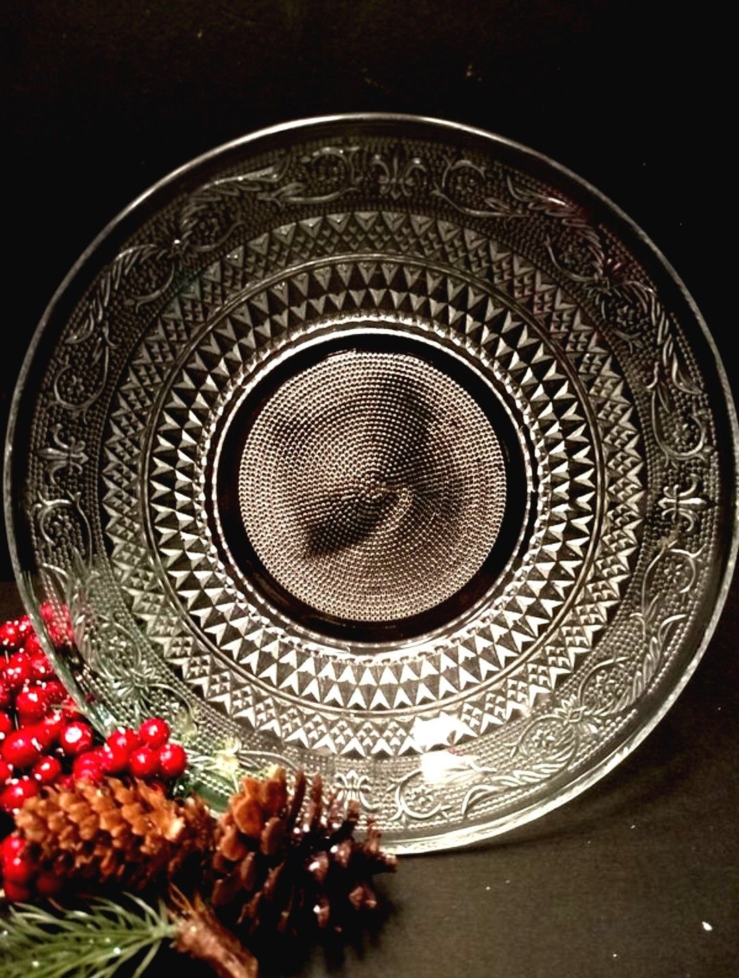 Vintage Clear Glass Bowl