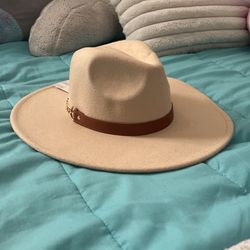 Fedora Hat Cream Color