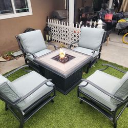 Fire pit patio set/ Outdoor Furniture/ Conversation Set
