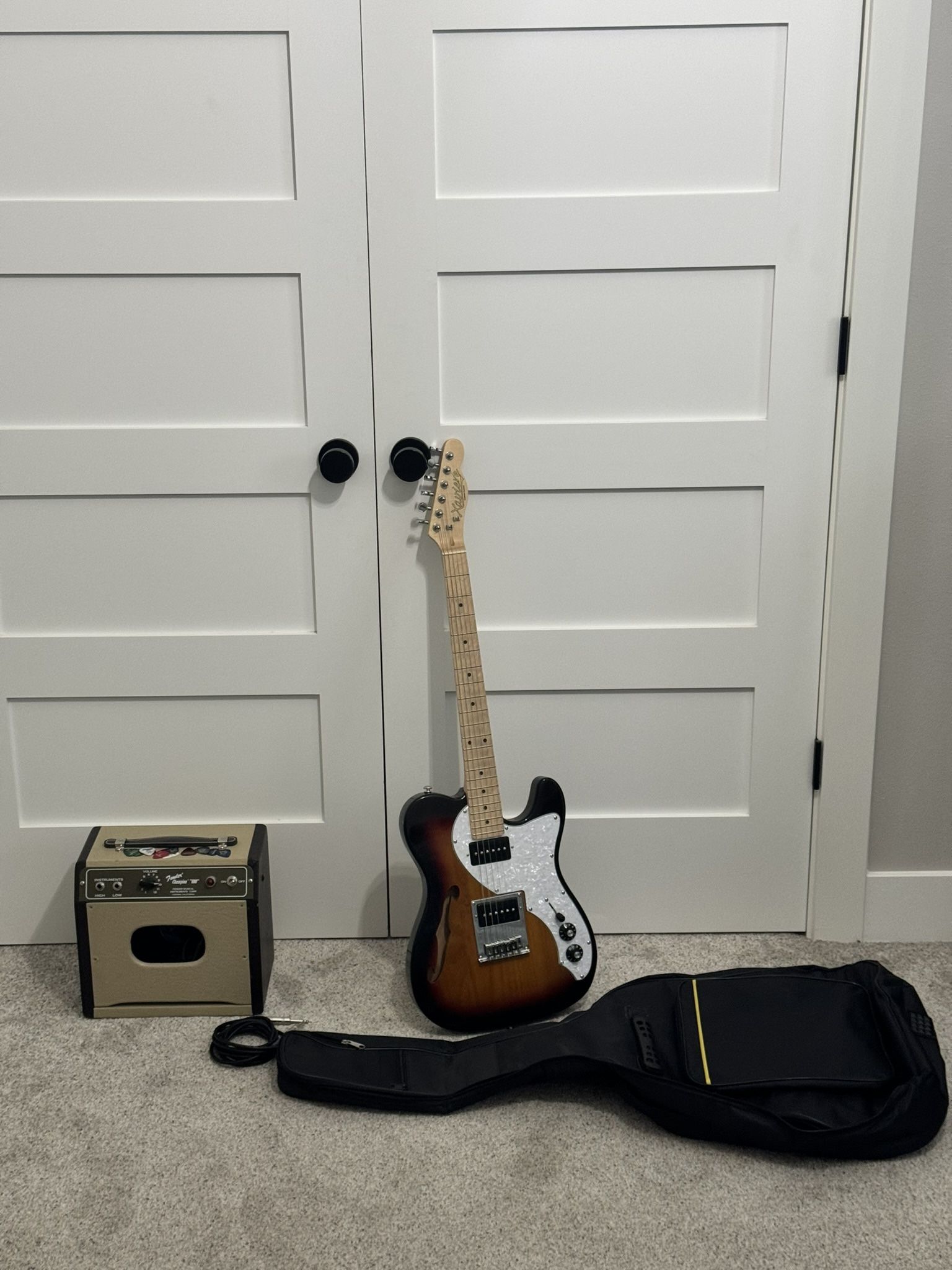 Xavier PRO845 Guitar & Fender Champion 600 Tube Amplifier