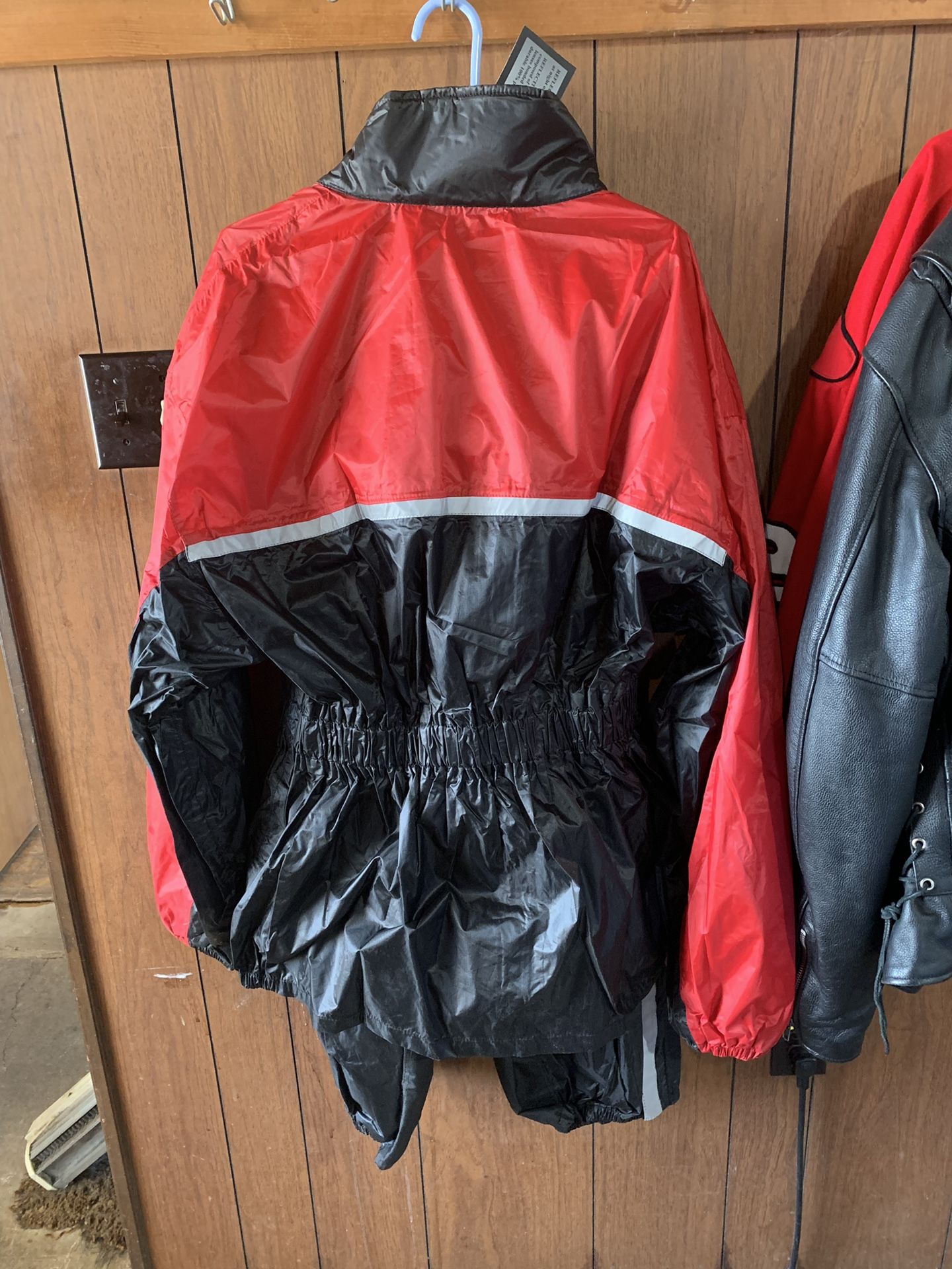 2 piece motorcycle bike rain gear jacket