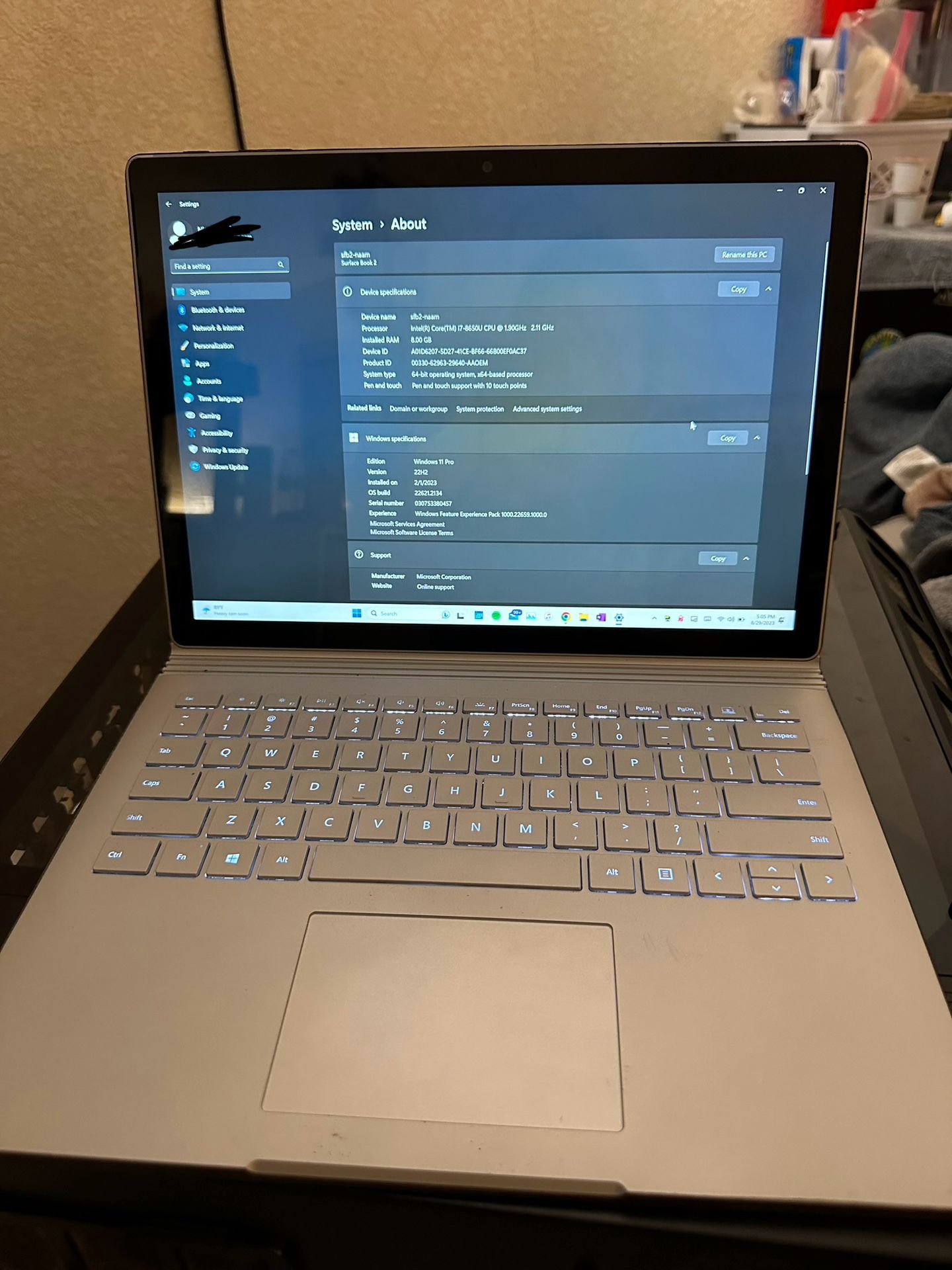surface Book 2 i7 Gtx 1050 With surface pen