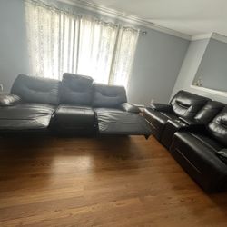 Leather couches in a good condition