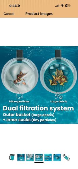 XtremepowerUS Pool Leaf Canister Catcher for Pool Vacuum with Mesh Basket, in-line Leaf Catcher for Swimming Pool Cleaner, Fits Suction Manual & Autom