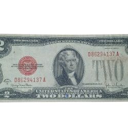 1928 G RED SEALED $2 NOTE*** This Is A Rare Note @25% 