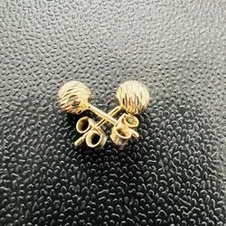 10K Yellow Gold Earrings For Wedding 