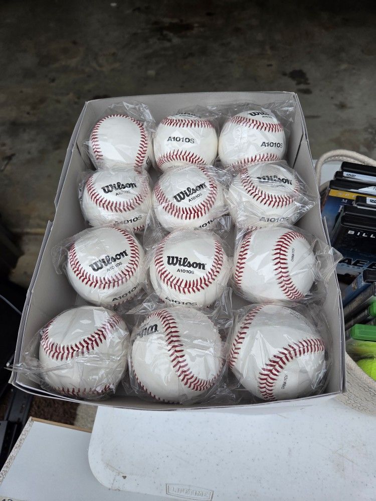 WILSON LEATHER BASEBALLS