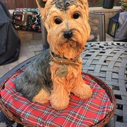 Dog Statue And Bed