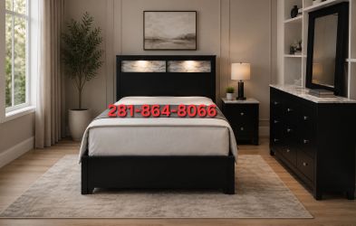 New Black Queen 6pc Bedset
