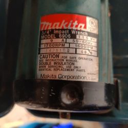 Makita 3/4 Impact  Wrench Electric
