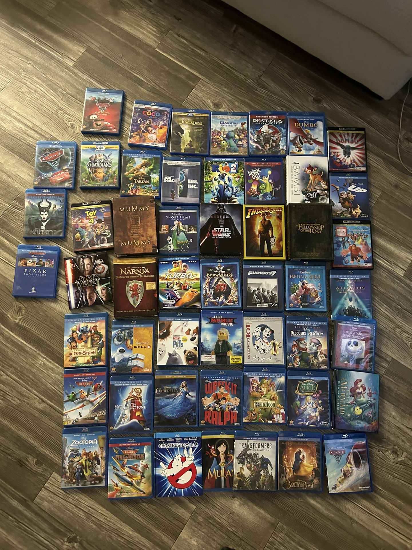 61 Blue Rays Movies Great Disney Collection 