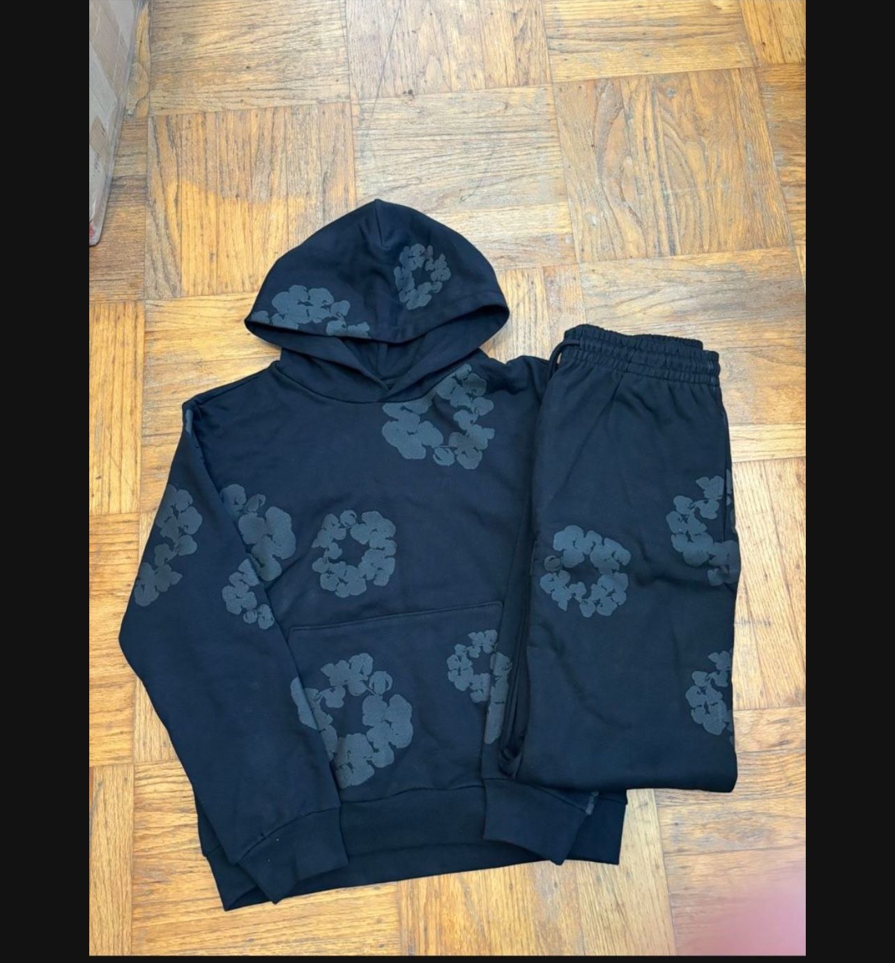All Black Denim Tears Sweatsuit Size xL