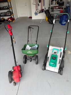 Lawn Equipment Set, $200