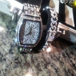 Watch Bracelet Lab Diamond Two-piece Set
